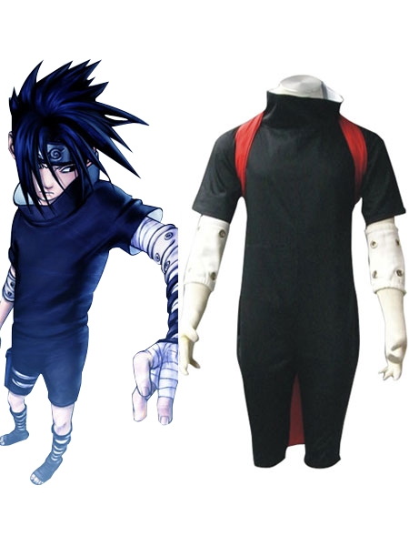 Naruto Uchiha Sasuke Black Cosplay Costume
